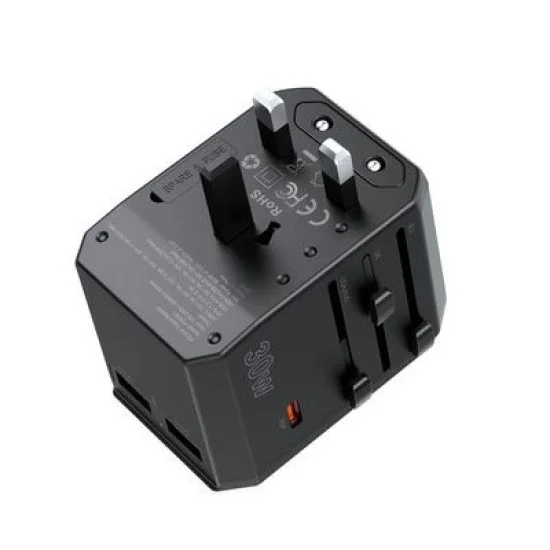 Chotech Pd30W C+2A Travel Wall Charger Black